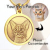 SKU-03-单层【大号】定制 Personalized Handcrafted 3D Engraved Pet ID Tag