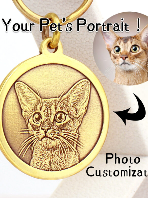 Personalized Handcrafted 3D Engraved Pet ID Tag