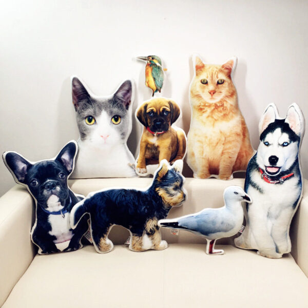 Personalized Pet Photo Shape Pillow | Custom Plush Companion