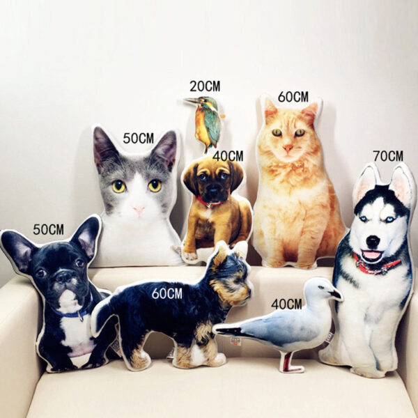 Personalized Pet Photo Shape Pillow | Custom Plush Companion