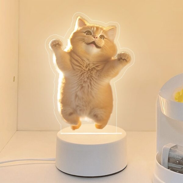 Personalized Pet Photo Night Light Memorial Decor