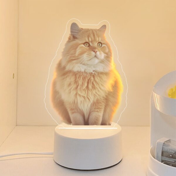 Personalized Pet Photo Night Light Memorial Decor