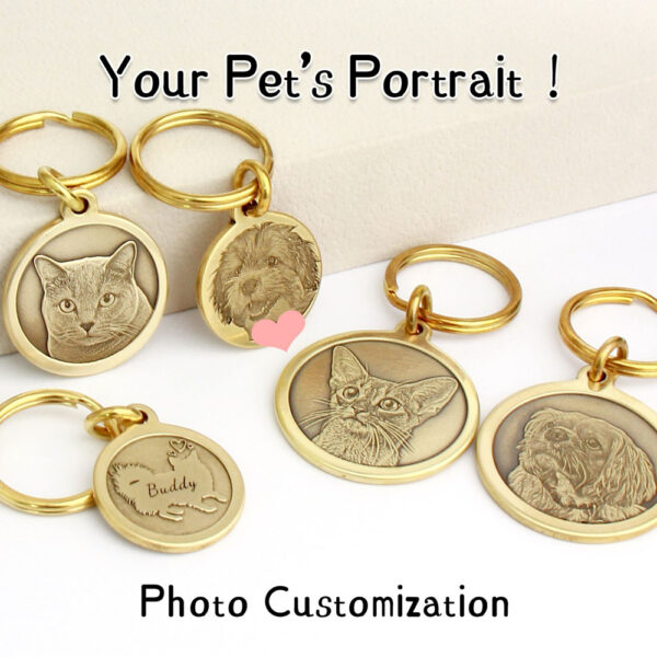详情-10 Personalized Handcrafted 3D Engraved Pet ID Tag