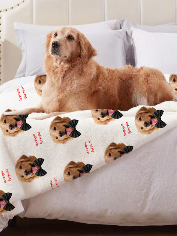 Personalized Pet Photo Soft Flannel Blanket