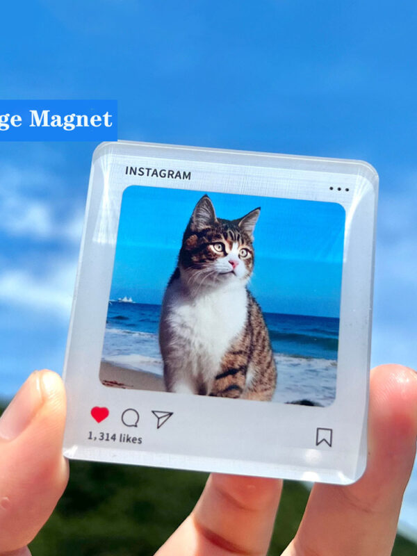 Personalized Pet Portrait Acrylic Fridge Magnet