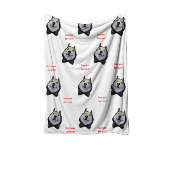 Personalized Pet Photo Soft Flannel Blanket