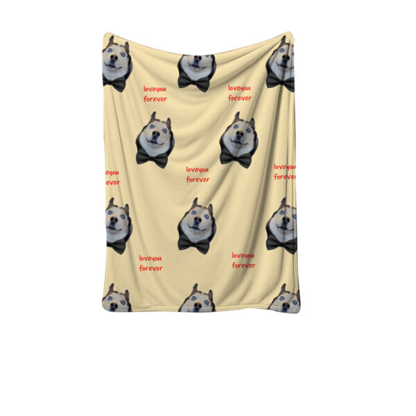 Personalized Pet Photo Soft Flannel Blanket