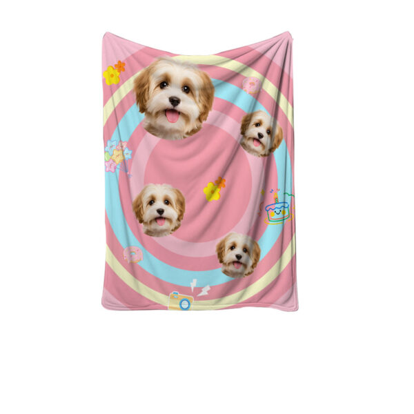Personalized Pet Photo Soft Flannel Blanket