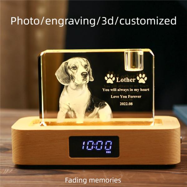Personalized Pet Photo 3D Laser Engraved Crystal