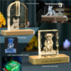 Personalized Pet Photo 3D Laser Engraved Crystal