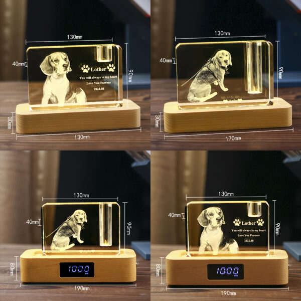 Personalized Pet Photo 3D Laser Engraved Crystal