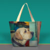 Personalized Pet Photo Canvas Tote Bag
