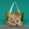 Personalized Pet Photo Canvas Tote Bag