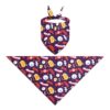 Halloween Personalized Pet Name Embroidered Triangle Scarf