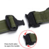 Security lock and buckle mechanism of heavy-duty military dog collar